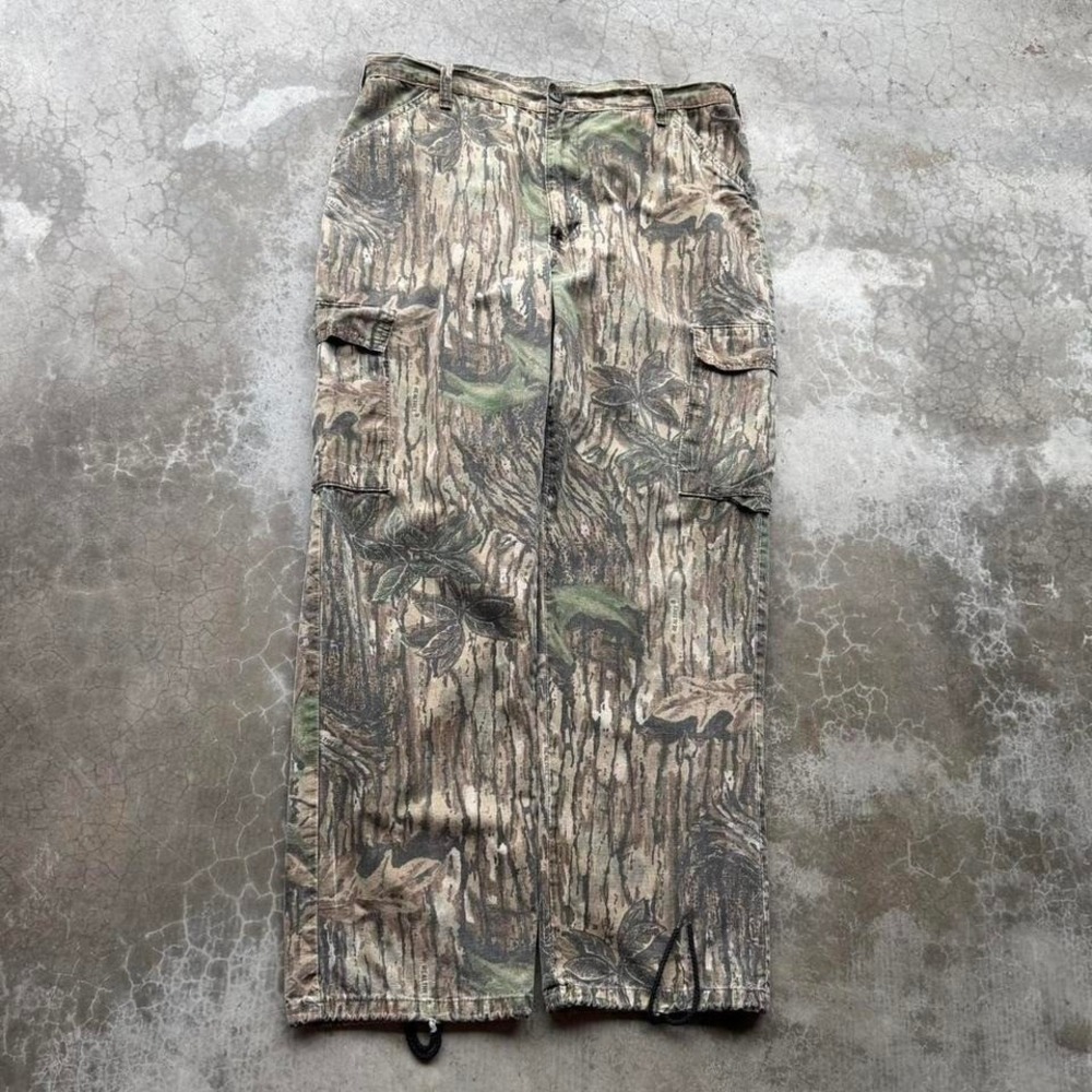 Vintage 90's Liberty Real tree camo made in USA cargo hunting pants